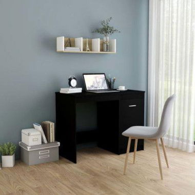 Desk Black 100x50x76 Cm Chipboard