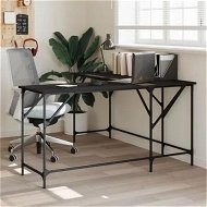 Detailed information about the product Desk Black 149x149x75 cm Engineered Wood