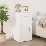 Detailed information about the product Desk Cabinet High Gloss White 40x49x75 Cm Engineered Wood