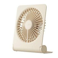 Detailed information about the product Desk Fan Portable USB Rechargeable Fan 160° Tilt Folding With 4500mAh Battery 4 Speed Modes For Office Home Camping - Brown.