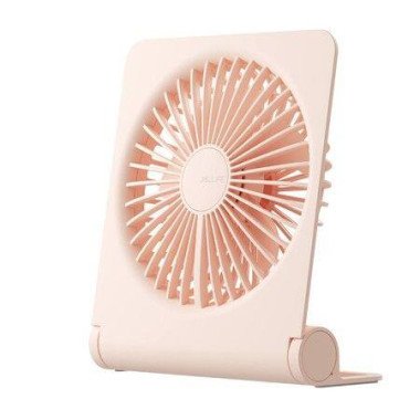 Desk Fan Portable USB Rechargeable Fan 160° Tilt Folding With 4500mAh Battery 4 Speed Modes For Office Home Camping - Pink.