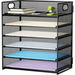 Desk Organizer File Holder 6-Tier File Organiser Paper Sorter Organizer for Letter A4 Office File. Available at Crazy Sales for $49.95