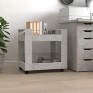 Detailed information about the product Desk Trolley Concrete Grey 60x45x60 cm Engineered Wood