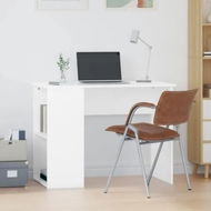 Detailed information about the product Desk White 100x55x75 cm Engineered Wood