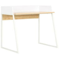 Detailed information about the product Desk White And Oak 90x60x88 Cm