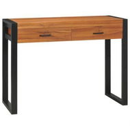 Detailed information about the product Desk With 2 Drawers 100x40x75 Cm Recycled Teak Wood