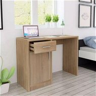 Detailed information about the product Desk with Drawer and Cabinet Oak 100x40x73 cm