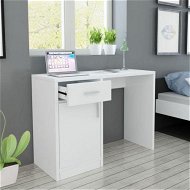 Detailed information about the product Desk with Drawer and Cabinet White 100x40x73 cm