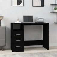 Detailed information about the product Desk with Drawers Black 102x50x76 cm Engineered Wood