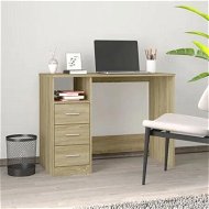 Detailed information about the product Desk with Drawers Sonoma Oak 102x50x76 cm Engineered Wood