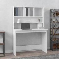 Detailed information about the product Desk with Shelves White 102x45x148 cm Engineered Wood