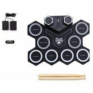 Detailed information about the product Desktop Roll Up Digital Portable Electronic 9 Drum Pads With Sticks And Pedals