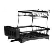 Detailed information about the product Detachable Dish Drying Rack Cutlery Black