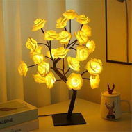 Detailed information about the product Detachable LED Simulation Rose Tree Table Lamp Table Decor Light