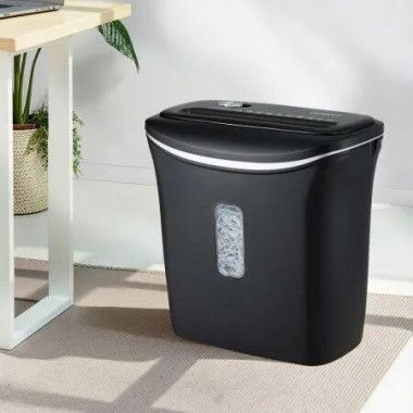 Devanti 12L Cross-Cut Shredder 8-Sheet Paper Home Office Credit Card