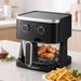 Devanti 4.5L Glass Air Fryer Kitchen Oven Knob Control 1350W Healthy Cooker Black. Available at Crazy Sales for $84.95