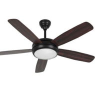 Detailed information about the product Devanti 52'' Ceiling Fan AC Motor 5 Blades w/Light - Dark Wood