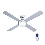 Detailed information about the product Devanti 52'' Ceiling Fan AC Motor w/Light w/Remote - Silver