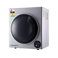 Detailed information about the product Devanti 5kg Tumble Dryer Fully Auto Wall Mount Kit Clothes Machine Vented Silver