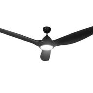 Detailed information about the product Devanti 64 Inch Ceiling Fan DC Motor w/Light w/Remote - Black