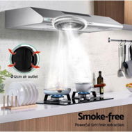 Detailed information about the product Devanti 900mm Range Hood 90cm Rangehood Stainless Steel