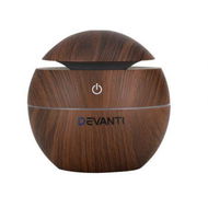 Detailed information about the product Devanti Aroma Diffuser Aromatherapy Essential Oils Air Humidifier LED 130ML