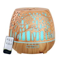 Detailed information about the product Devanti Aroma Diffuser Aromatherapy Humidifier Essential Oil Ultrasonic Cool Mist Wood Grain Remote Control 400ml