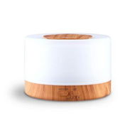 Detailed information about the product DEVANTI Aroma Diffuser Aromatherapy LED Night Light Air Humidifier Purifier Round Light Wood Grain 500ml Remote Control