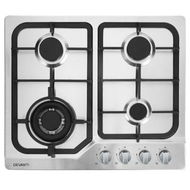 Detailed information about the product Devanti Gas Cooktop 60cm Gas Stove Cooker 4 Burner Cook Top Konbs NG LPG Steel