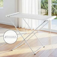 Detailed information about the product Devanti Heated Towel Rail Electric Clothes Airer Foldable Drying Rack 8 Bars