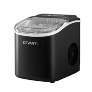 Detailed information about the product Devanti Portable Ice Maker Machine Ice Cube Tray 12kg Bar Countertop Black