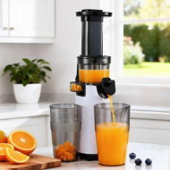 Detailed information about the product Devanti Slow Juicer Cold Press Fruit Juice Extractor 130W White
