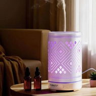 Detailed information about the product Devanti Ultrasonic Aroma Diffuser Aromatherapy 100ml LED Lights Iron Humidifier Forest