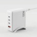 Devanti USB C Charger 100W Fast Charger 4 Port GaN Desktop Station White. Available at Crazy Sales for $59.95