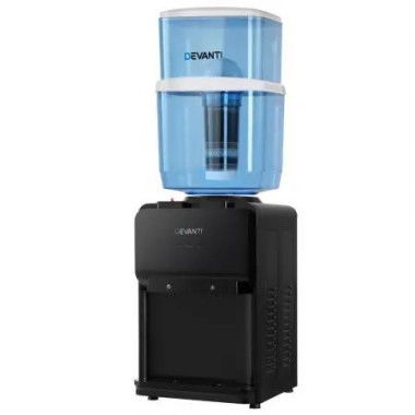 Devanti Water Cooler Dispenser Bench Top 22L Black