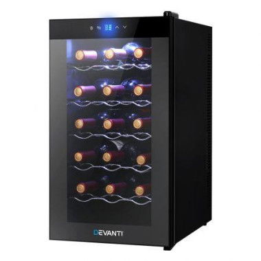 Devanti Wine Fridge Cooler 18 Bottles