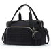 Diaper Bag Tote,Large Capacity Travel Diaper bags,Hospital Bag for Labor Delivery,Carrt Bag with Pacifier Case Color Black. Available at Crazy Sales for $34.99