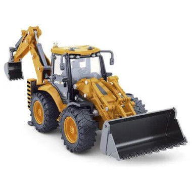 Diecast Excavator Backhoe Front Loader Truck 1/50 Metal Engineering Vehicle Construction Tractor Model Collection Bulldozer