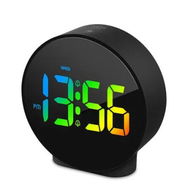 Detailed information about the product Digital Alarm Clock, Alarm Clocks Bedside with Large LED Display, Battery USB Powered LED Clock with Snooze 4 Level Brightness, Black
