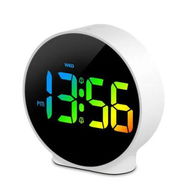 Detailed information about the product Digital Alarm Clock, Alarm Clocks Bedside with Large LED Display, Battery USB Powered LED Clock with Snooze 4 Level Brightness, White