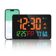 Detailed information about the product Digital Alarm Clocks for Bedrooms,Dual Alarms,Temperature,Humidity,Date,Snooze,Accurate time,Easy to Read For Kid Elder(Orange)