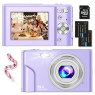 Detailed information about the product Digital Baby Camera,1080P 48MP Kids Camera with 32GB SD Card,2.4 Inch Kids Digital Camera with 16X Digital Zoom,Compact Mini Camera Kid Camera (Purple)