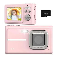 Detailed information about the product Digital Camera, 1080P FHD Camera, Autofocus 4K 48MP Point and Shoot Digital Camera 16X Zoom 32GB Card, Compact Camera Gifts for Boys Girls (Pink)