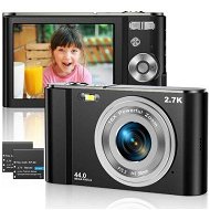 Detailed information about the product Digital Camera 2.7K Ultra HD Mini Camera 44MP 2.8 Inch LCD Screen Rechargeable Students,Compact Pocket Camera with 16X Digital Vlogging Camera (Black)