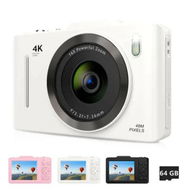 Detailed information about the product Digital Camera 2.8',FHD 4K 48MP Point and Shoot Digital Camera for Kids with 16X Zoom 64GB Card,Anti-Shake,Autofocus Camera for Gift(White)