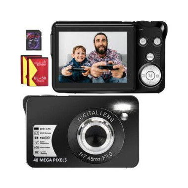 Digital Camera 30MP 1080P Portable Point And Shoot Camera With 32G SD Card