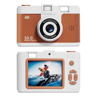 Detailed information about the product Digital Camera, 50MP 1080P Compact Camera, 16X Digital Zoom Anti Shake Portable Video Camera with 32GB SD Card, for Photography Video Vlogging (Brown)
