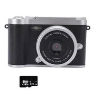 Detailed information about the product Digital Camera Dual Lens 48MP HD Compact Camera with 128G Memory Card, Teenagers Photography Auto Focus Zoom Anti Shake Lightweight Camera, Black