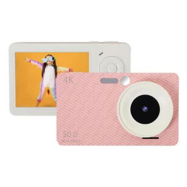 Digital Camera for kids Age 4 Up, FHD Kids Camera, 48 MP Compact Camera for Kids with 16X Zoom Anti Shake Boys Girls Teenagers Gift, White