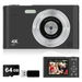 Digital Camera, Kids Camera, Vlog Camera with 64GB Card, Lanyard, 16X Zoom Anti Shake, Card Reader for Kid Student Children Teen Girl Boy, Black. Available at Crazy Sales for $39.95